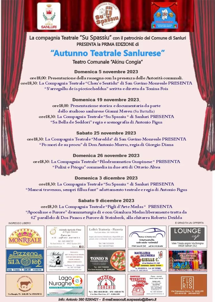 autunno teatrale su spassiu
