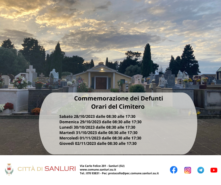 orari cimitero 1 novembre