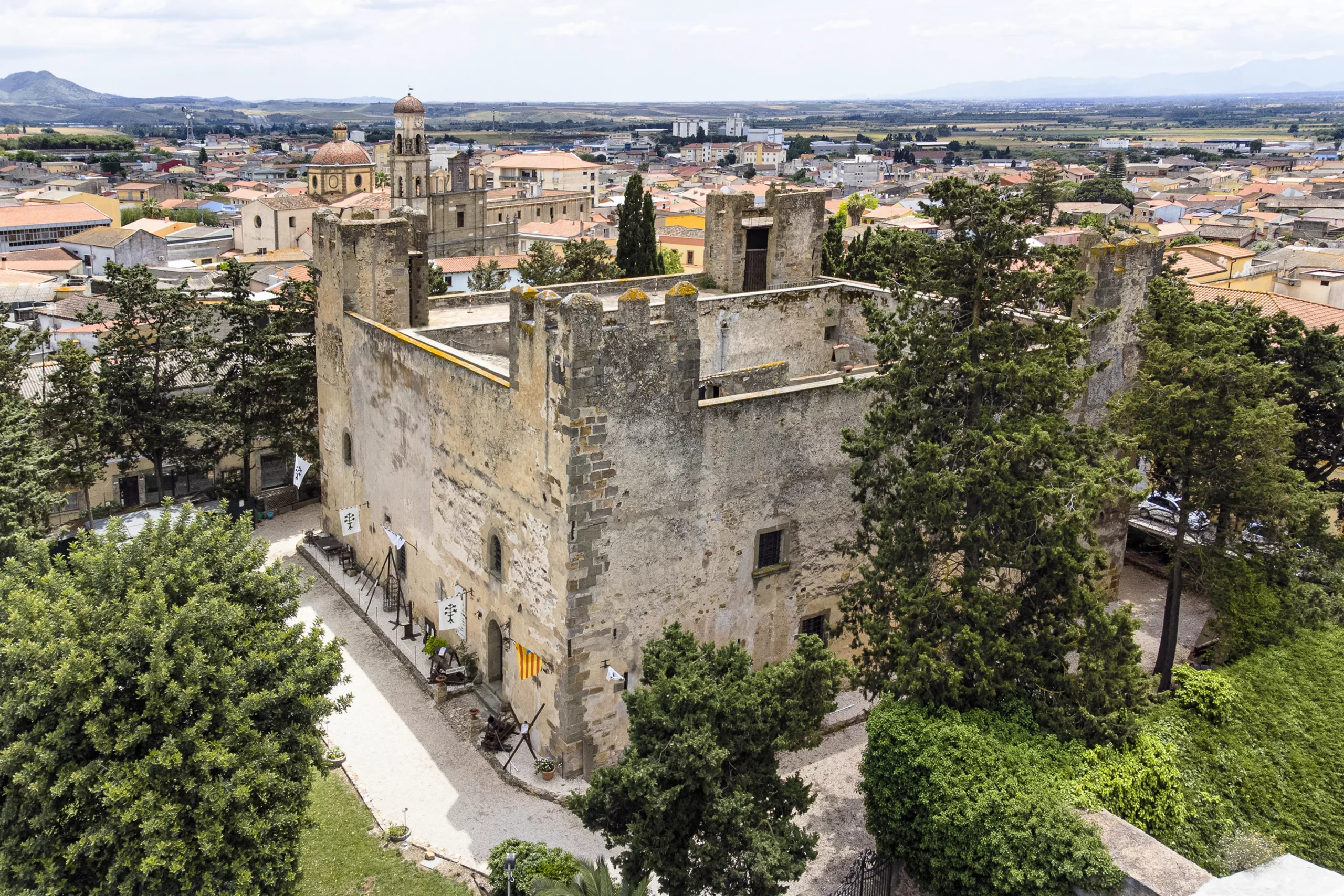 castello dall'alto col drone