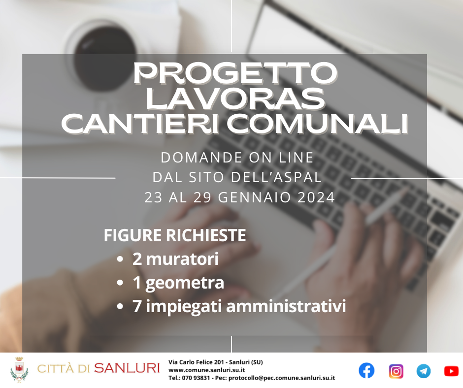 PROGETTO LAVORAS CANTIERI COMUNALI