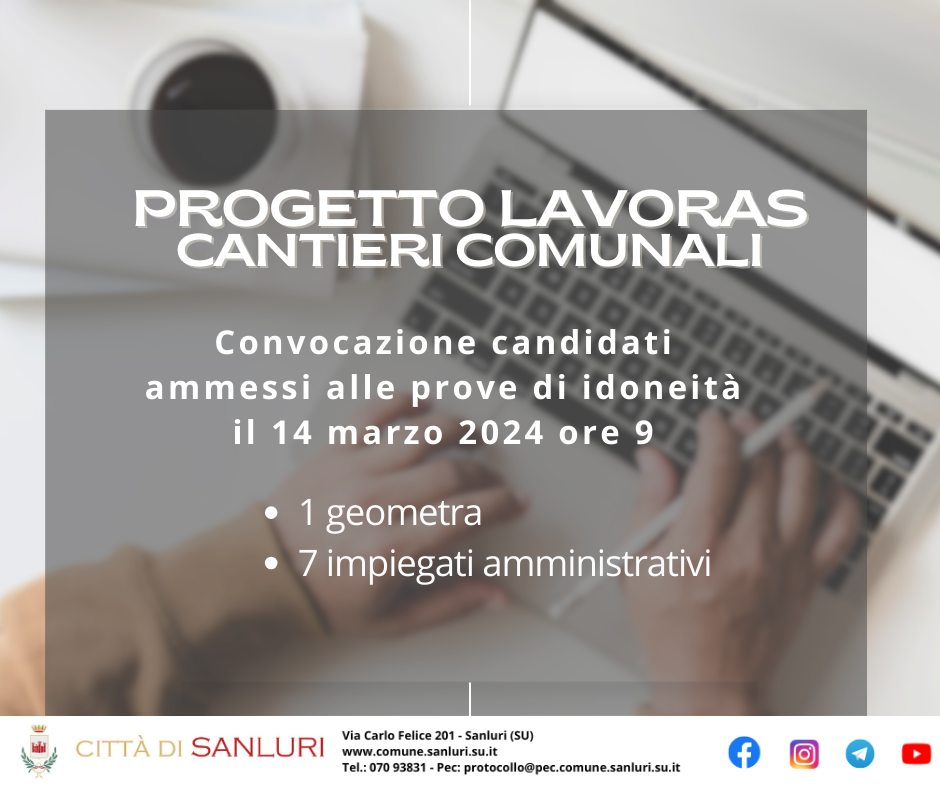 PROGETTO LAVORAS CANTIERI COMUNALI (3) PROGETTO LAVORAS CANTIERI COMUNALI (3)
