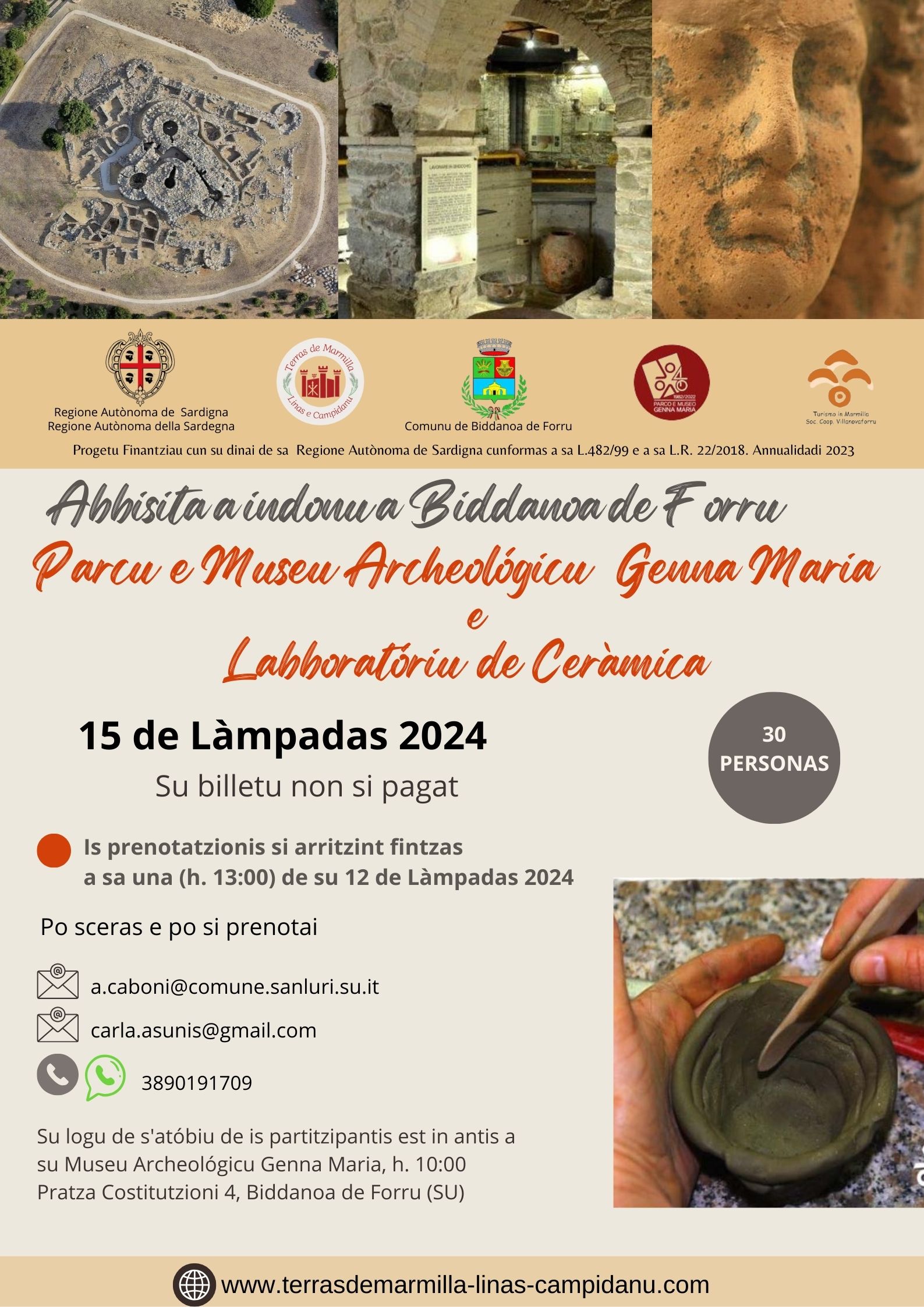 Visita Museo e LAB Ceramica VILANOVAFORRU