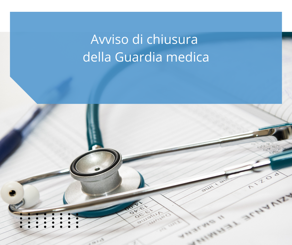 guardia medica avviso di chiusura