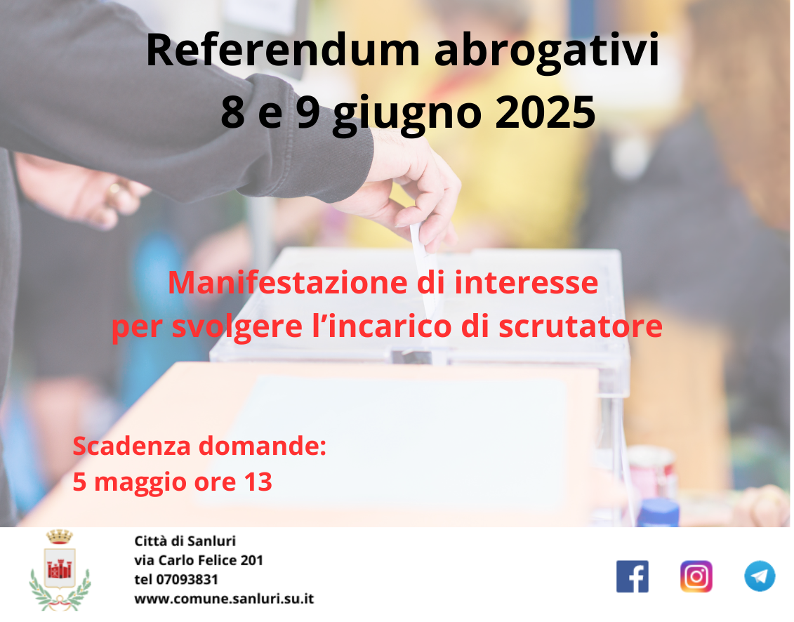 Scrutatori manifestazione di interesse